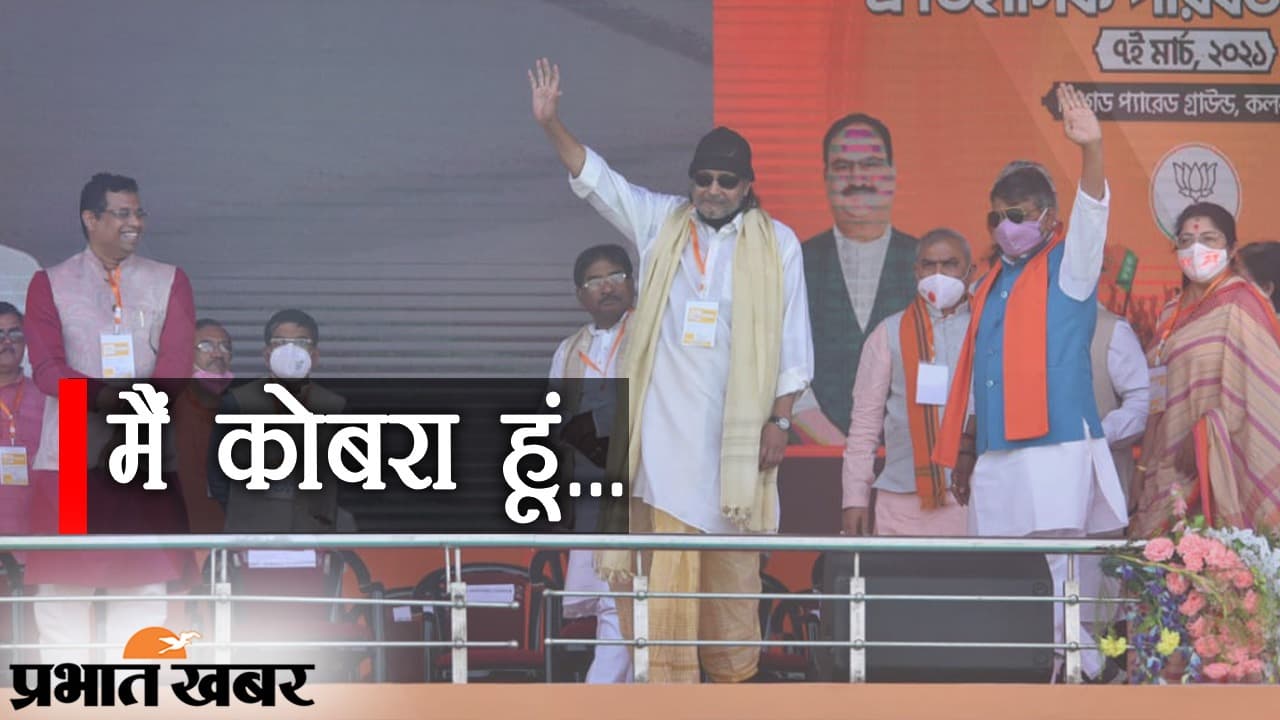 Brigade Rally: BJP में एक्टर मिथुन चक्रवर्ती, खुद को ‘कोबरा’ बताया, कहा- ‘दादा जा बोले, ताई कोरे’