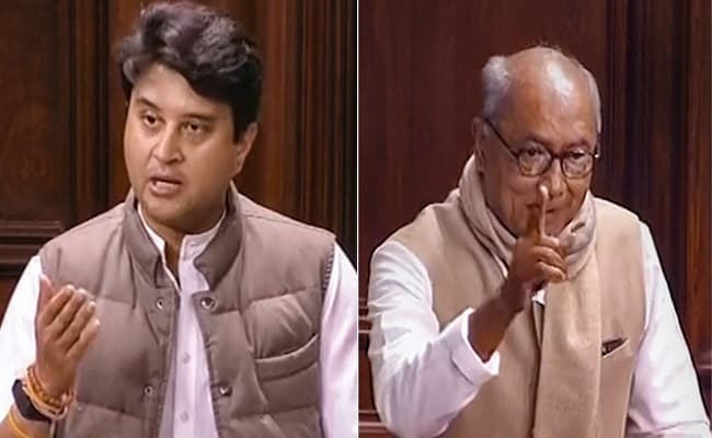 राज्यसभा में ज्योतिरादित्य सिंधिया पर चुटकी लेते हुए दिग्विजय सिंह बोले, वाह महाराज वाह, जवाब मिला- आपका ही आशीर्वाद