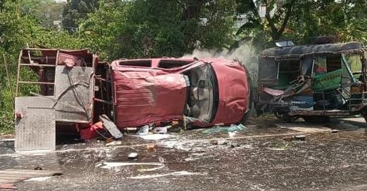 राज्यपाल राजेंद्र विश्वनाथ के काफिले में शामिल गाड़ी पलटी, पटना से मुजफ्फरपुर जाने के रास्ते में हुआ हादसा