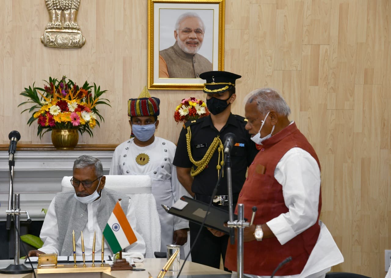 जीतन राम मांझी बने विधानसभा के प्रोटेम स्पीकर, राज्यपाल ने दिलायी शपथ