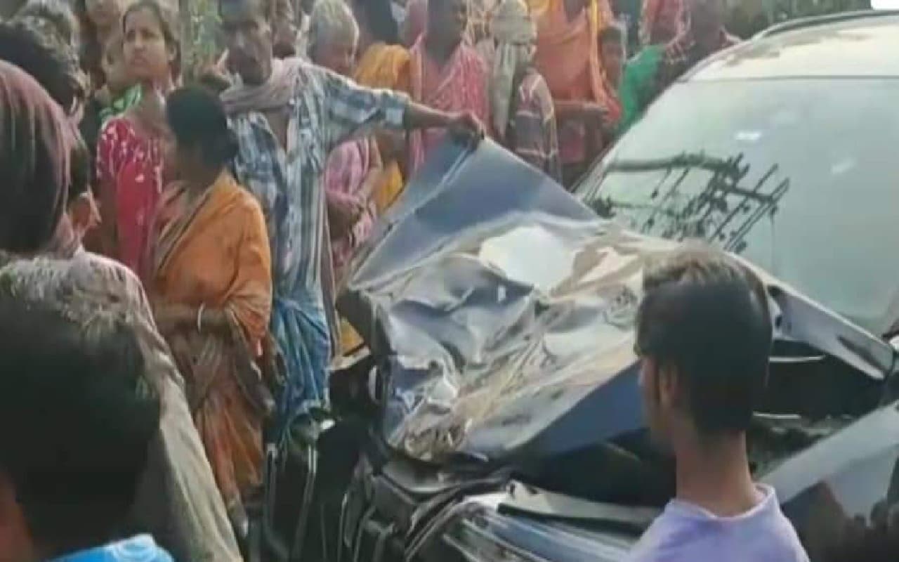कोलकाता से आ रही स्कार्पियो ने छह राहगीरों को कुचला,1 की मौत ,इलाके में उत्तेजना