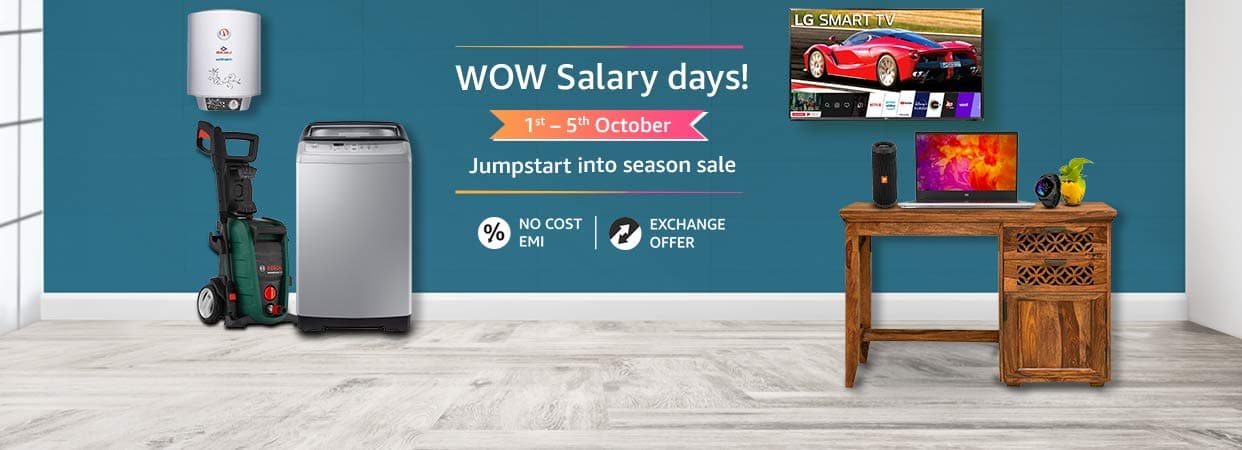 Amazon Wow Salary Days : आधी कीमत में फ्रिज, TV, AC खरीदने का मौका