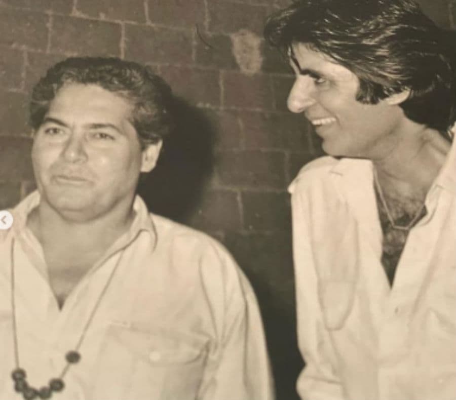 अर्पिता खान ने शेयर की अमिताभ और सलमान के साथ  सलीम खान की थ्रोबैक पिक कैप्शन में लिखा...