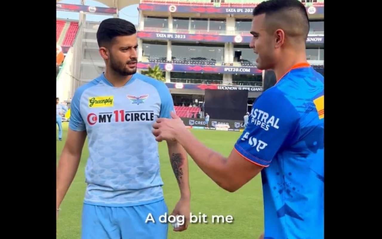 अर्जुन तेंदुलकर को कुत्ते ने काटा, लखनऊ के खिलाफ मुकाबले से पहले खुद किया खुलासा, वीडियो सोशल मीडिया पर वायरल