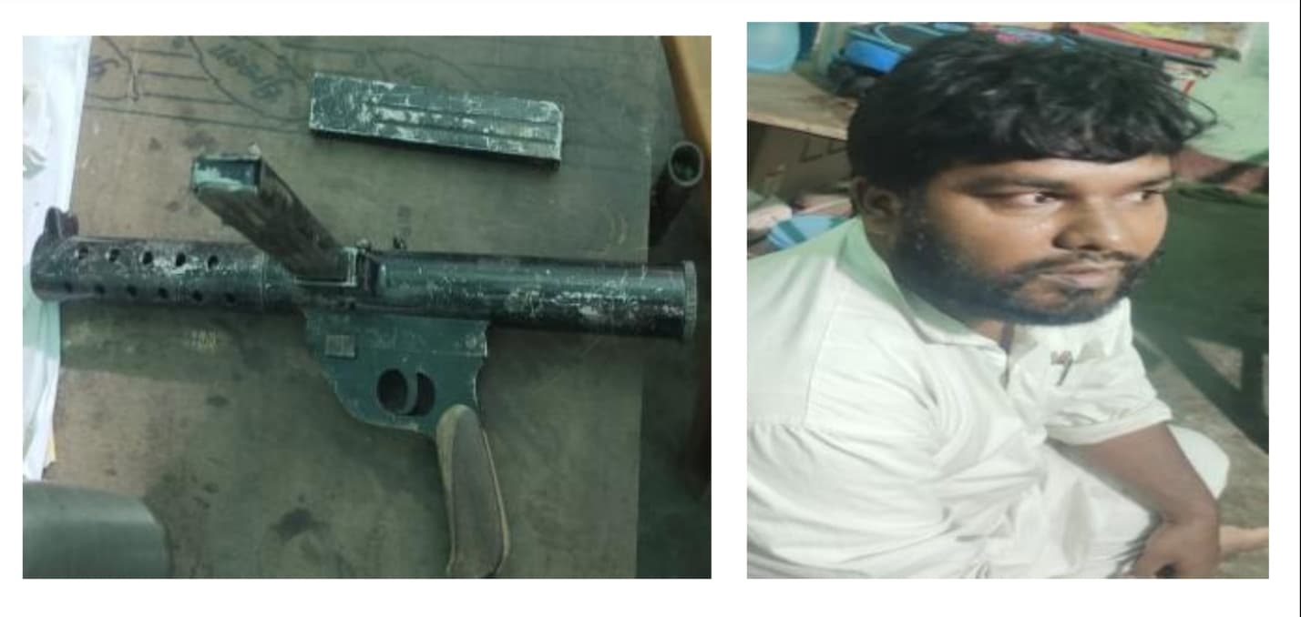 एसटीएफ और बेगूसराय पुलिस की संयुक्त कार्रवाई में कार्बाइन एवं दो पिस्टल सहित हथियार तस्कर गिरफ्तार