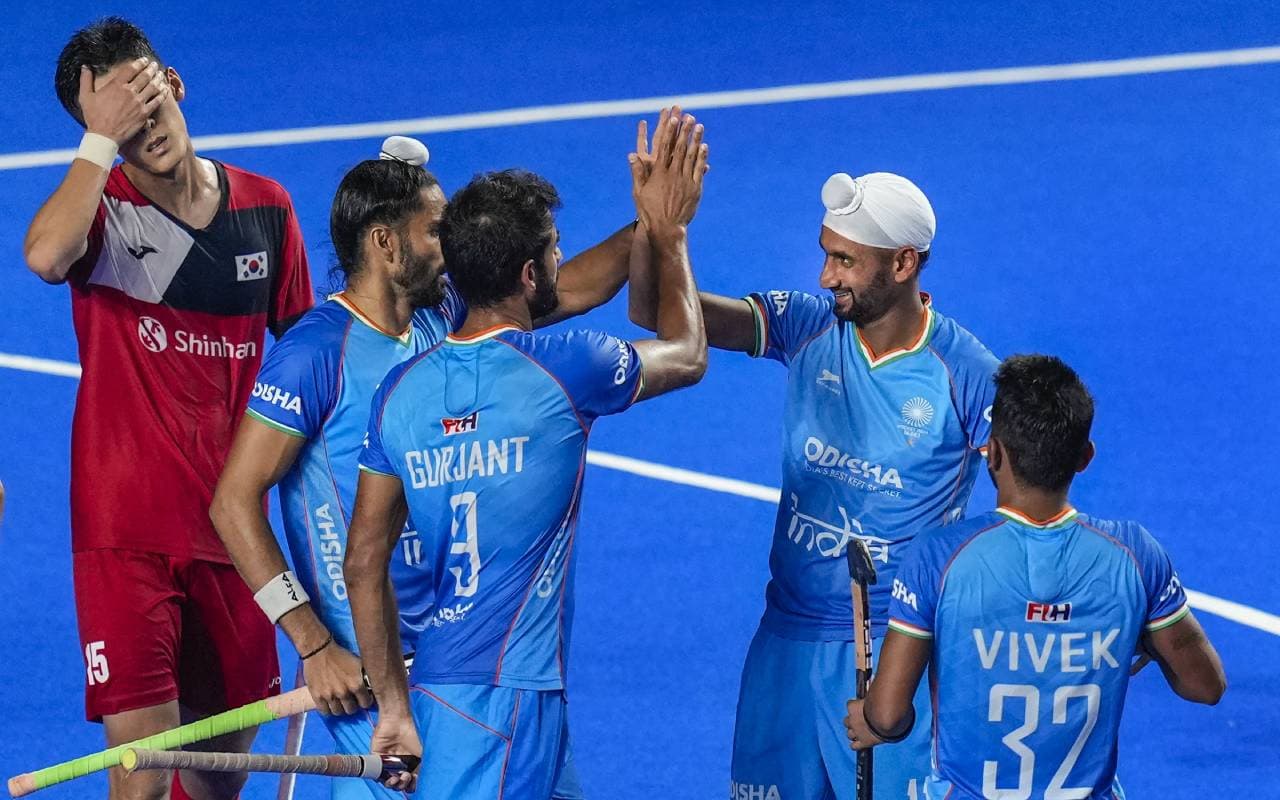 Asian Champions Trophy 2023: पूर्व चैंपियन दक्षिण कोरिया को 3-2 से हराकर भारत सेमीफाइनल में