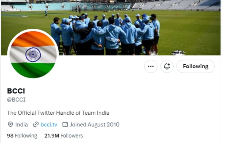 बीसीसीआई ने इस वजह से सोशल साइट 'X' पर गंवाया ब्लू टिक, जानें पूरा मामला
