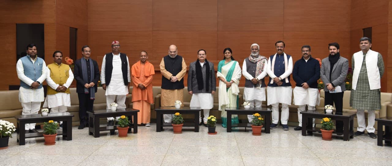 UP Election 2022 : यूपी की 403 सीट पर साथ लड़ेंगी BJP, अपना दल और निषाद पार्टी, सीट शेयरिंग का ऐलान जल्द