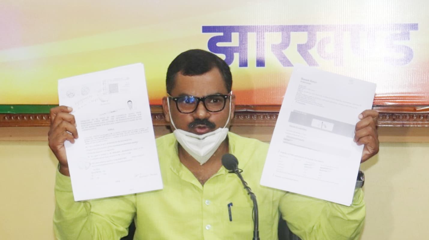 रद्द हो दुमका के झामुमो प्रत्याशी बसंत सोरेन का नामांकन, भाजपा ने लगाया आयोग को गलत जानकारी देने का आरोप