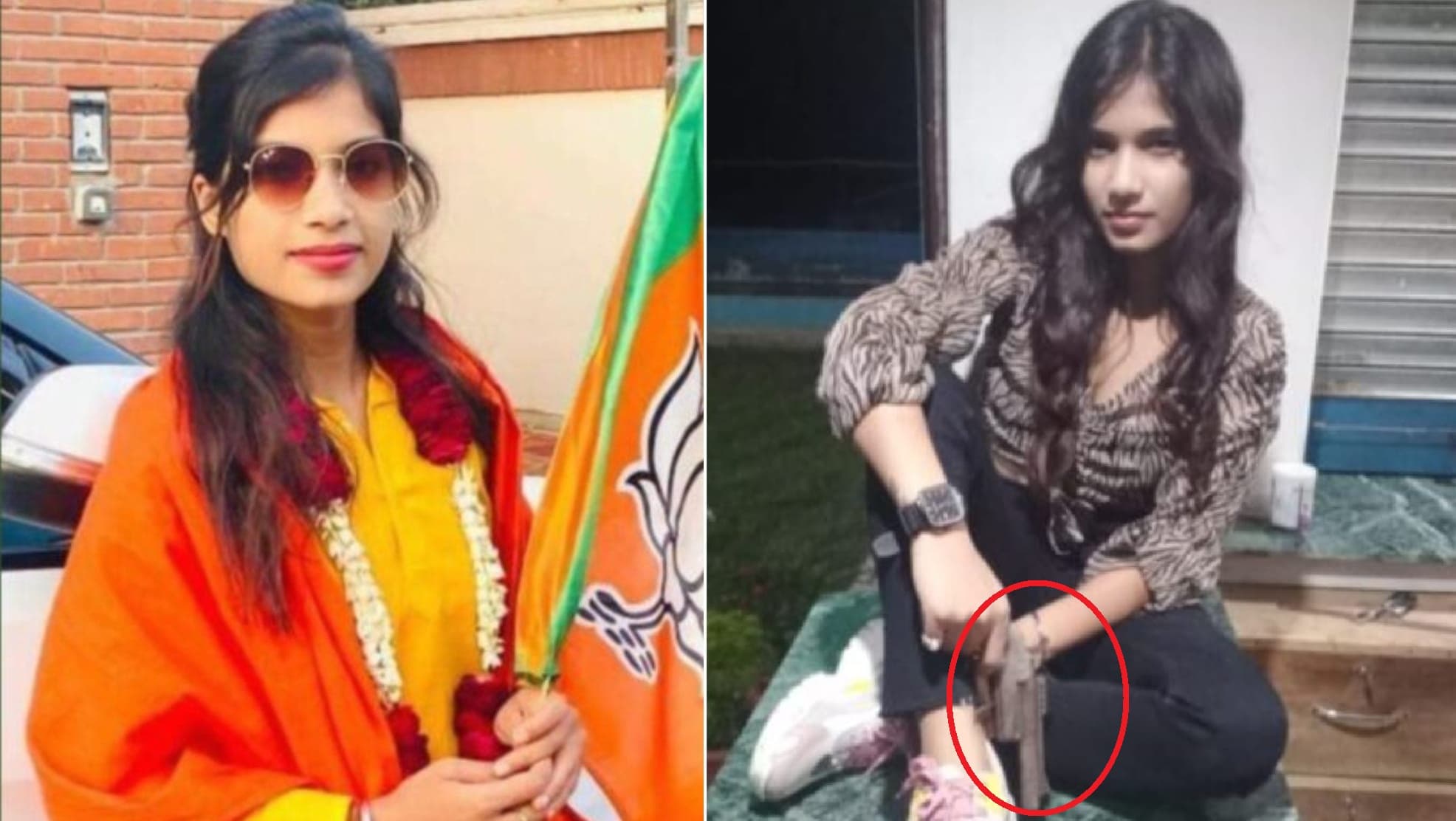 बरेली में भाजपा नेत्री का तमंचों के साथ फोटो वायरल, आरोपी की तलाश में जुटी पुलिस