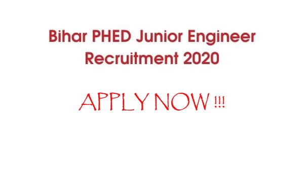 Sarkari Naukri, Bihar PHED JE Recruitment 2020: बिहार में हो रही है जूनियर इंजीनियर के पदों के लिए नियुक्ति, जाने आवेदन प्रक्रिया