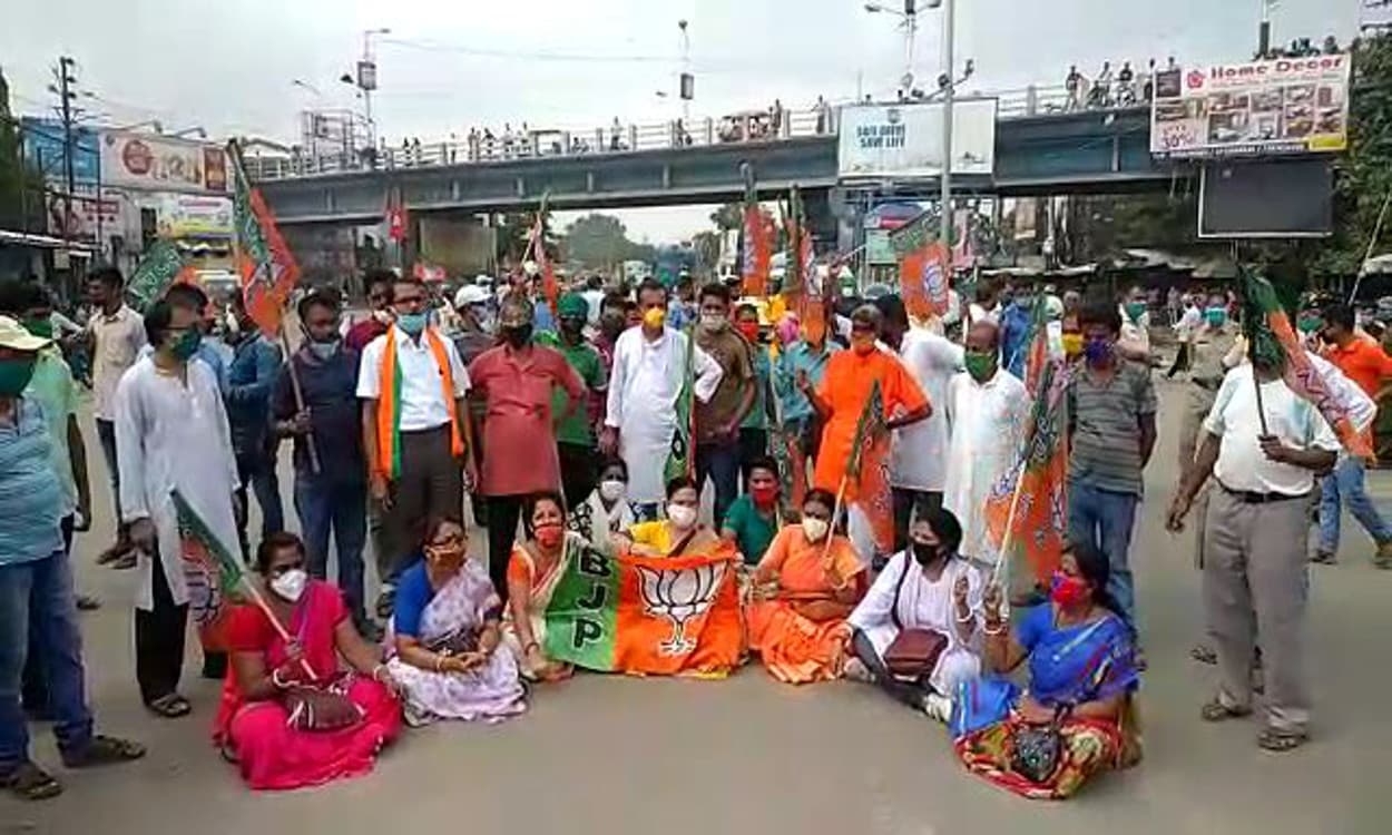 भाजपा विधायक की संदिग्ध मौत के खिलाफ उत्तर बंगाल बंद, सड़क पर उतरे कार्यकर्ता, हुई गिरफ्तारी