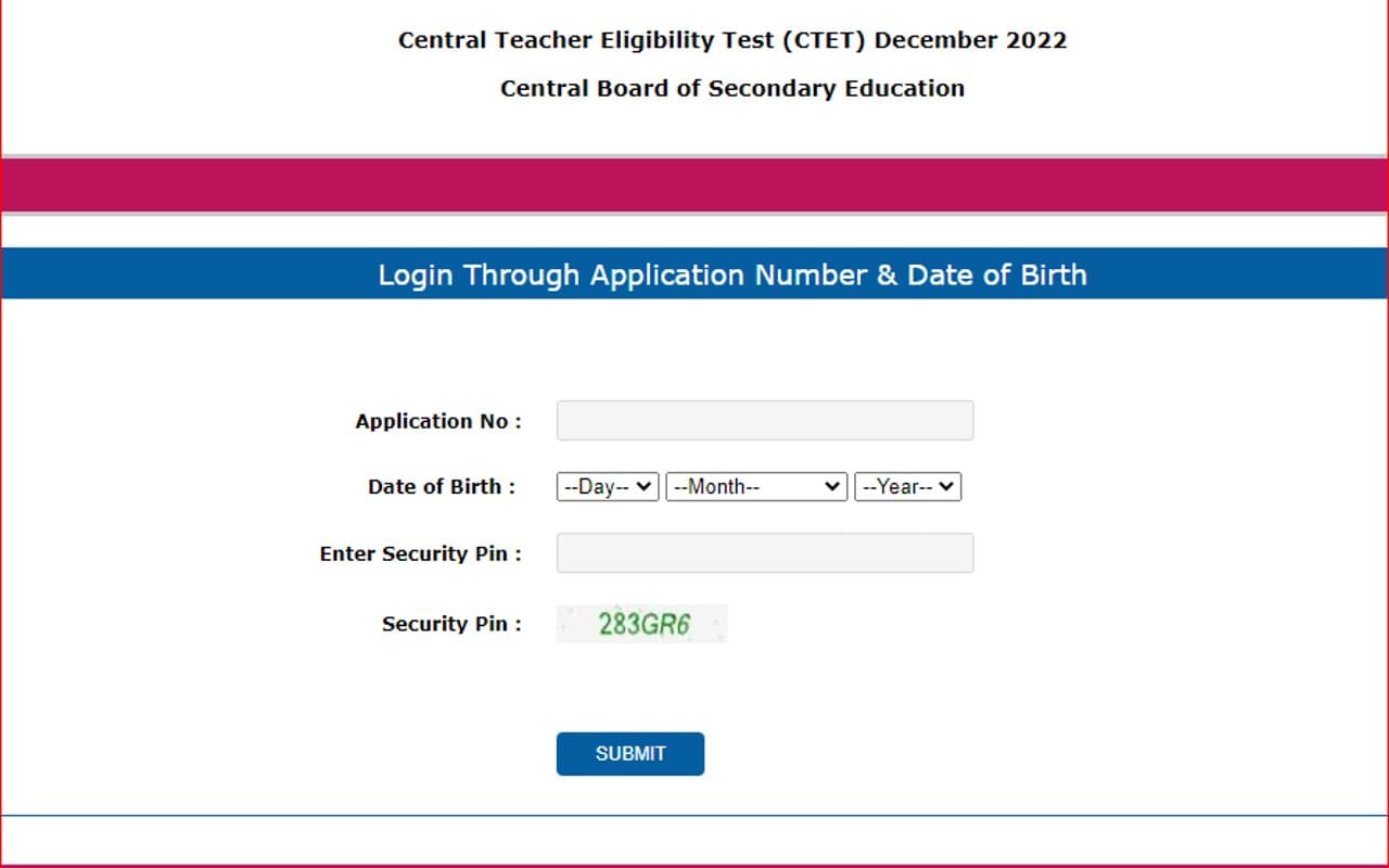 CBSE CTET दिसंबर 2022 परीक्षा एडमिट कार्ड जारी, डाउनलोड करने का तरीका, डायरेक्ट लिंक, डिटेल्स यहां पढ़ें