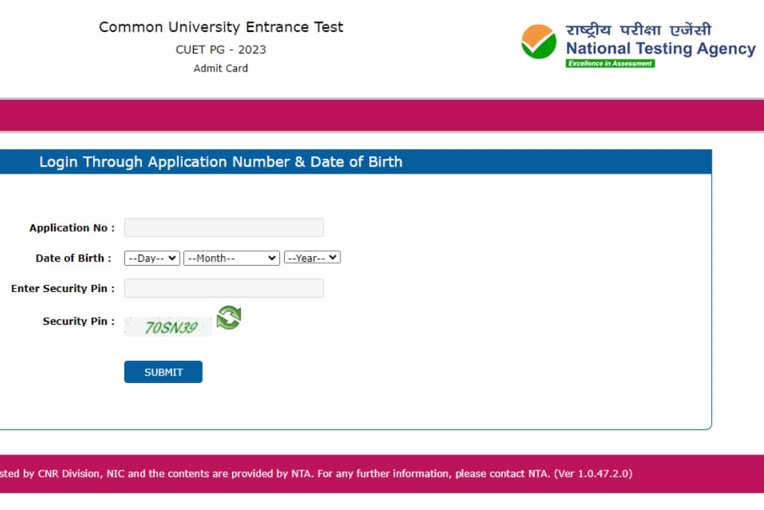 CUET PG 2023 एडमिट कार्ड cuet.nta.nic.in पर जारी, download link यहां चेक करें