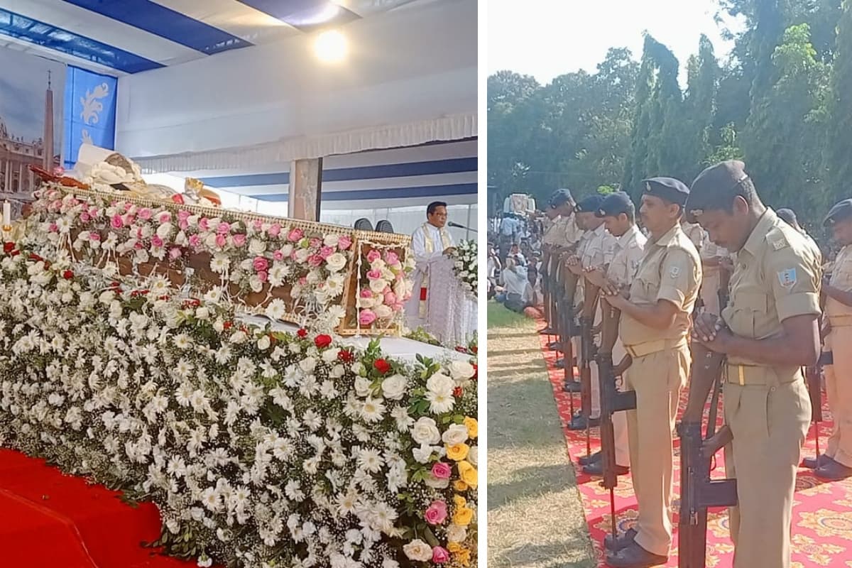 अंतिम संस्कार से पहले कार्डिनल तेलेस्फोर पी टोप्पो को दिया गया राजकीय सम्मान, देखें अंतिम क्षण के PHOTOS