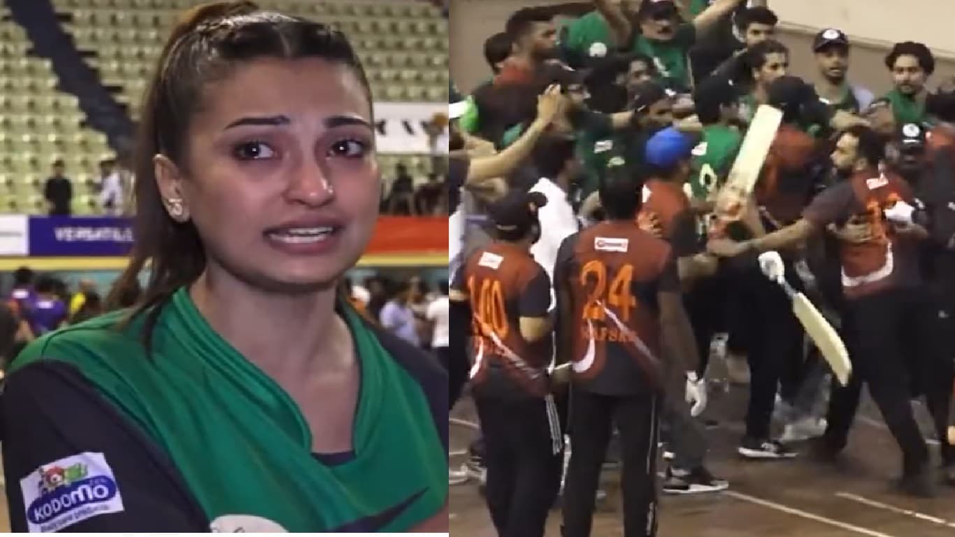 क्रिकेट मैच के दौरान बाउंड्री को लेकर दो टीमों के बीच जमकर मारपीट, खूब चले लात और घूंसे, देखें वीडियो