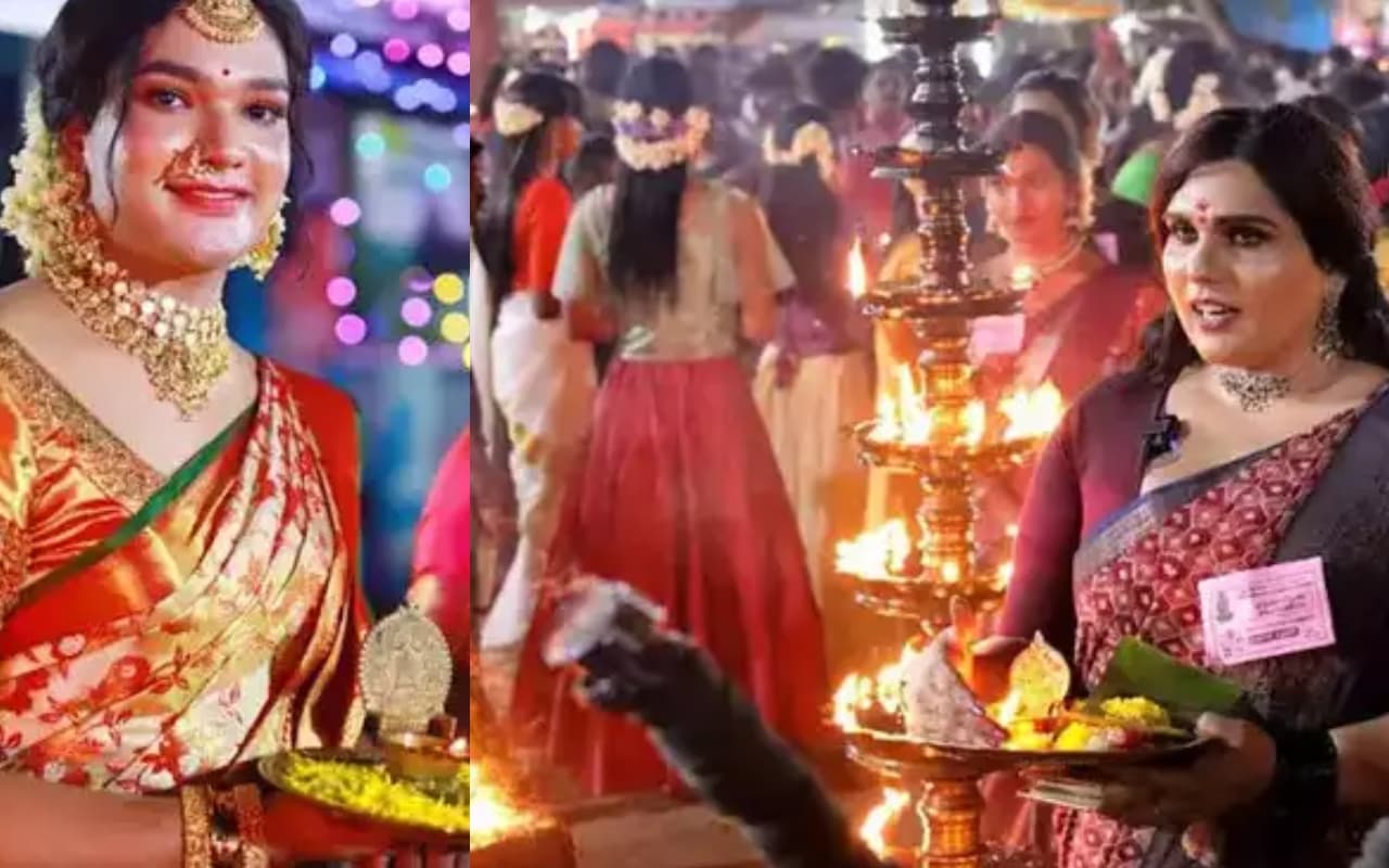 देवी को प्रसन्न करने के लिए महिलाओं के रूप में तैयार होते हैं पुरुष, जानें इसके पीछे क्या है मान्यता