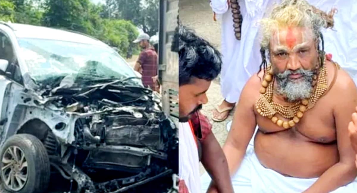 कंप्यूटर बाबा की हत्या की साजिश? बाबा की कार को ट्रक ने मारी टक्कर