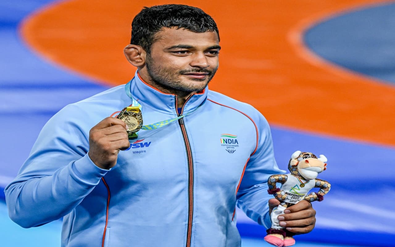 CWG 2022: दीपक पूनिया ने पाकिस्तानी पहलवान को दी करारी मात, पहली बार जीता गोल्ड