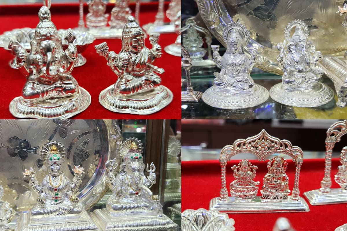 PHOTOS: रांची के धनतेरस बाजारों में सजे आकर्षक लक्ष्मी-गणेश की मूर्तियां, सस्ते से मंहगे दामों तक हैं ऑपशन्स