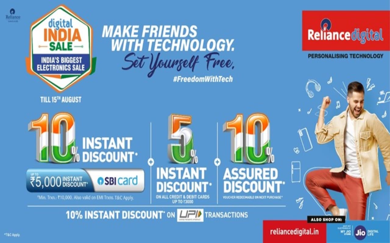 Digital India Sale : स्मार्ट टीवी, लैपटॉप और ऐपल वॉच पर बड़ा ऑफर, फिर नहीं मिलेगी ऐसी डील