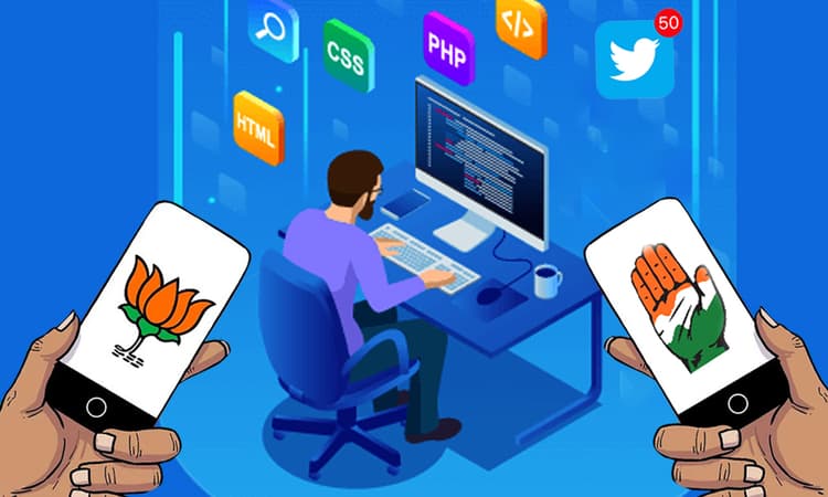 कांग्रेस और भाजपा में चल रहा डिजिटल वार