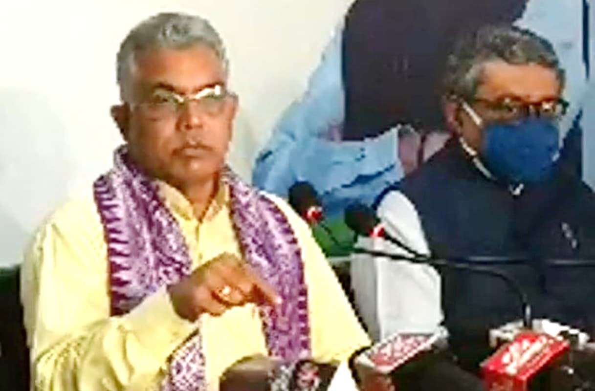 पश्चिम बंगाल के विकास में बंगालियों से बड़ी भूमिका बाहरियों ने निभायी, कोलकाता में बोले दिलीप घोष