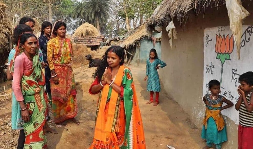 बंगाल के संग्राम में एक नौकरानी ने भी लहराया परचम, TMC की आंधी में विजेता बनीं BJP की चंदना