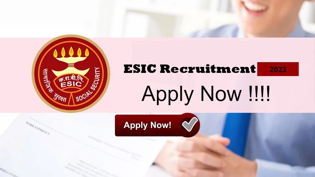 ESIC Recruitment 2023: कर्मचारी राज्य बीमा निगम ने निकाली नियुक्ति, 15 हजार से ज्यादा पदों के लिए करें अप्लाई