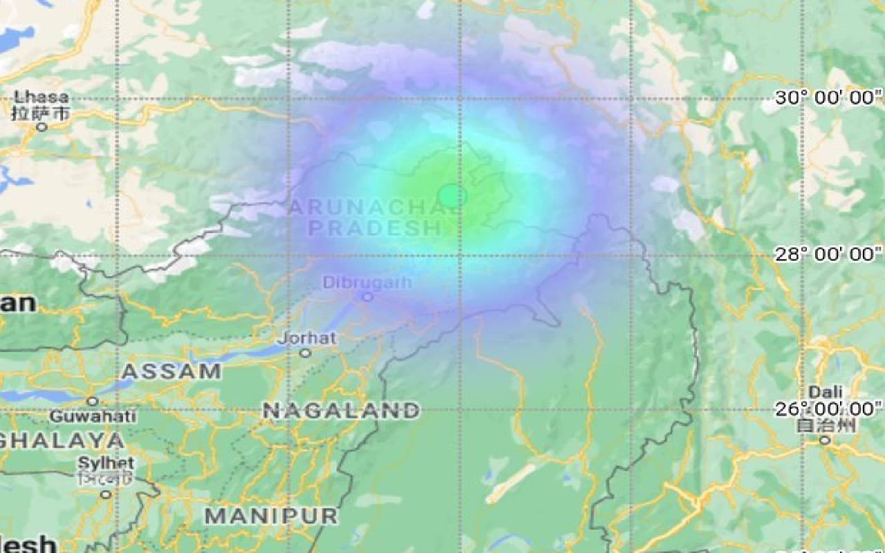 ताइवान के बाद हिली अरुणाचल प्रदेश की धरती, महसूस किये गये भूकंप के झटके, 4.4 रही तीव्रता