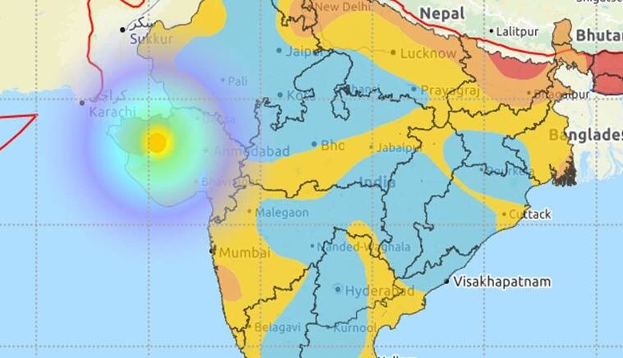 Earthquake News : गुजरात के राजकोट गोंडल में आज सुबह लगे भूकंप के कई झटके, 3.8 रिक्टर पैमाने पर रही तीव्रता