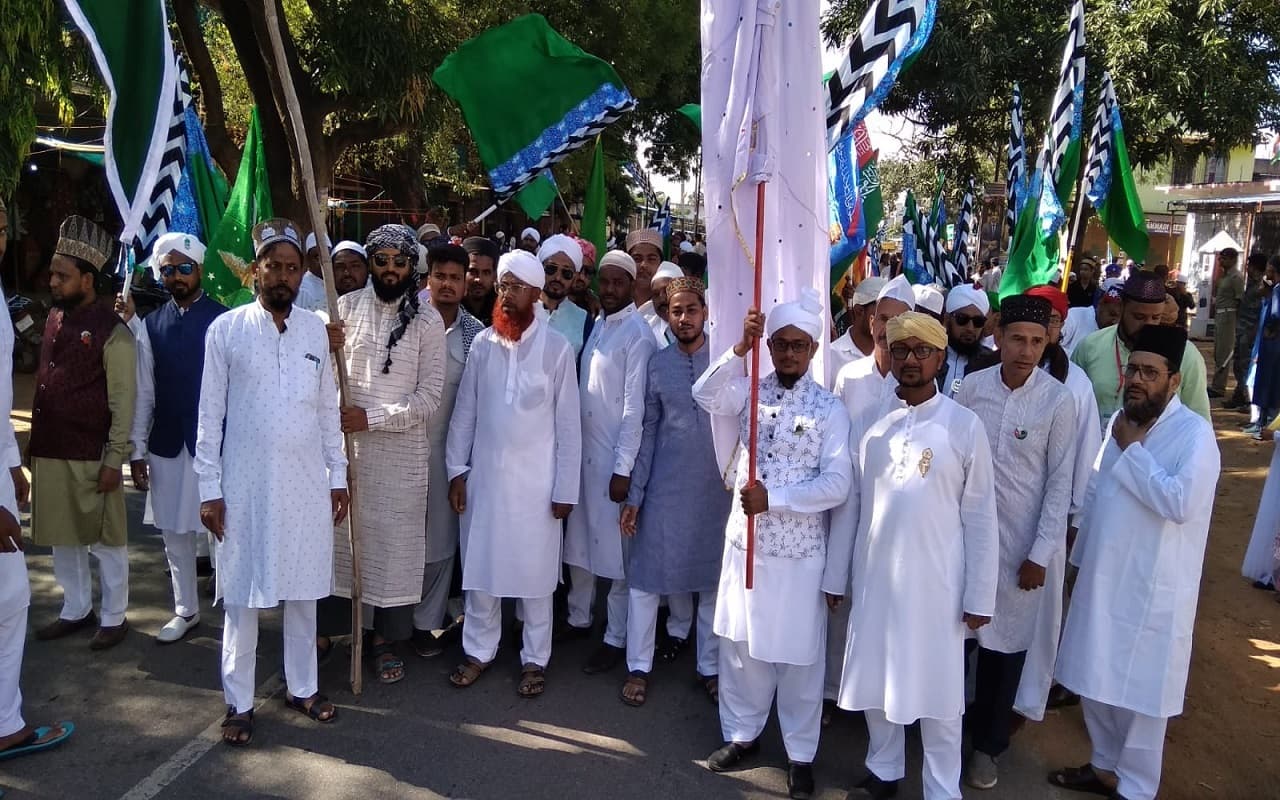 Eid Milad Un Nabi 2022 : हुजूर की आमद मरहबा, रसूल की आमद मरहबा के साथ निकला जुलूस-ए-मुहम्मदी