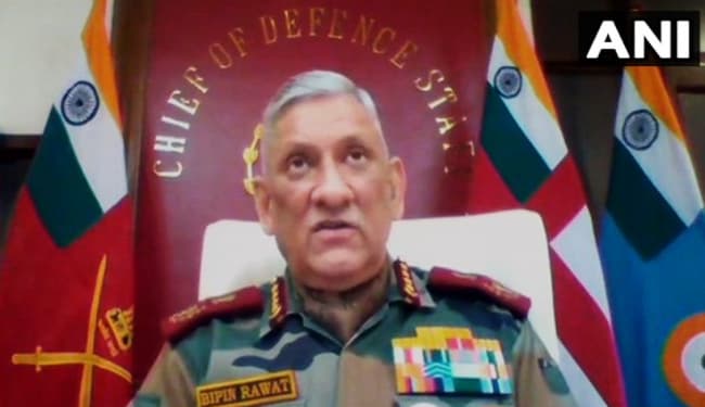 चीन के साथ वास्तविक नियंत्रण रेखा में कोई बदलाव स्वीकार नहीं करेगा भारत : प्रमुख रक्षा अध्यक्ष बिपिन रावत