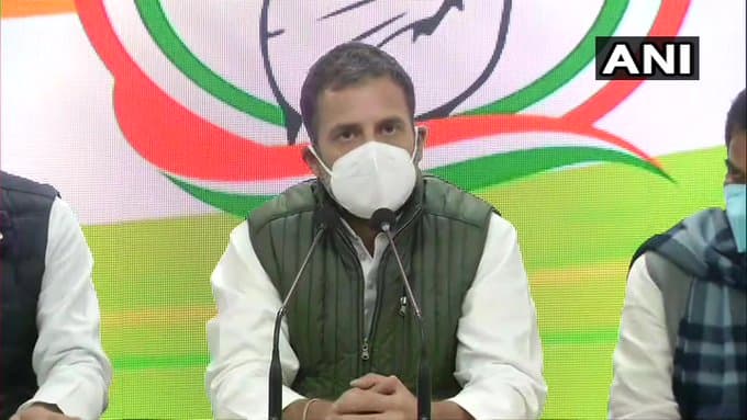 Kisan Andolan news : राहुल गांधी ने किसानों से कहा-आप एक इंच पीछे मत हटिए, हम आपके साथ हैं
