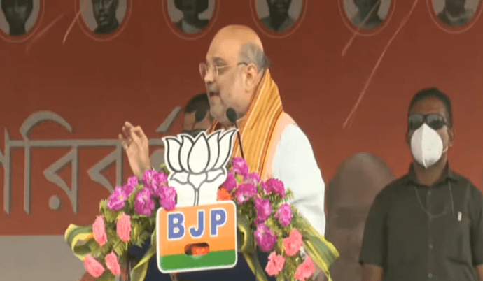 Bengal Chunav 2021: गोसाबा की रैली से अमित शाह का TMC पर वार, कहा- भाईपो एंड कंपनी खा गयी अम्फान का पैसा