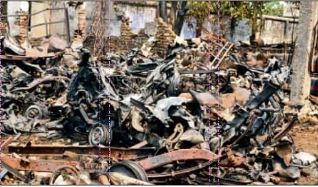 गैस गोदाम में आग से 300 से ज्यादा सिलेंडर फटे, तेज आवाज से थर्रा उठा बेतिया