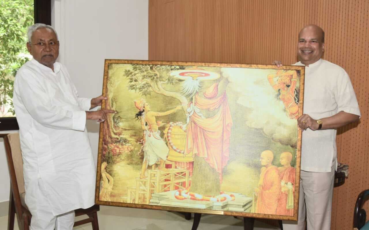 श्रीलंका जा सकते हैं सीएम नीतीश कुमार, उच्चायुक्त अशोक मिलिंदा मोरागोड़ा ने दिया आमंत्रण