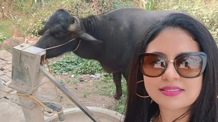 क्रिकेटर शमी की पत्नी ने भैंसे के साथ फोटो इंस्टाग्राम पर की पोस्ट, लिखा कुछ ऐसा की फॉलोवर्स ने कर दिया ट्रोल