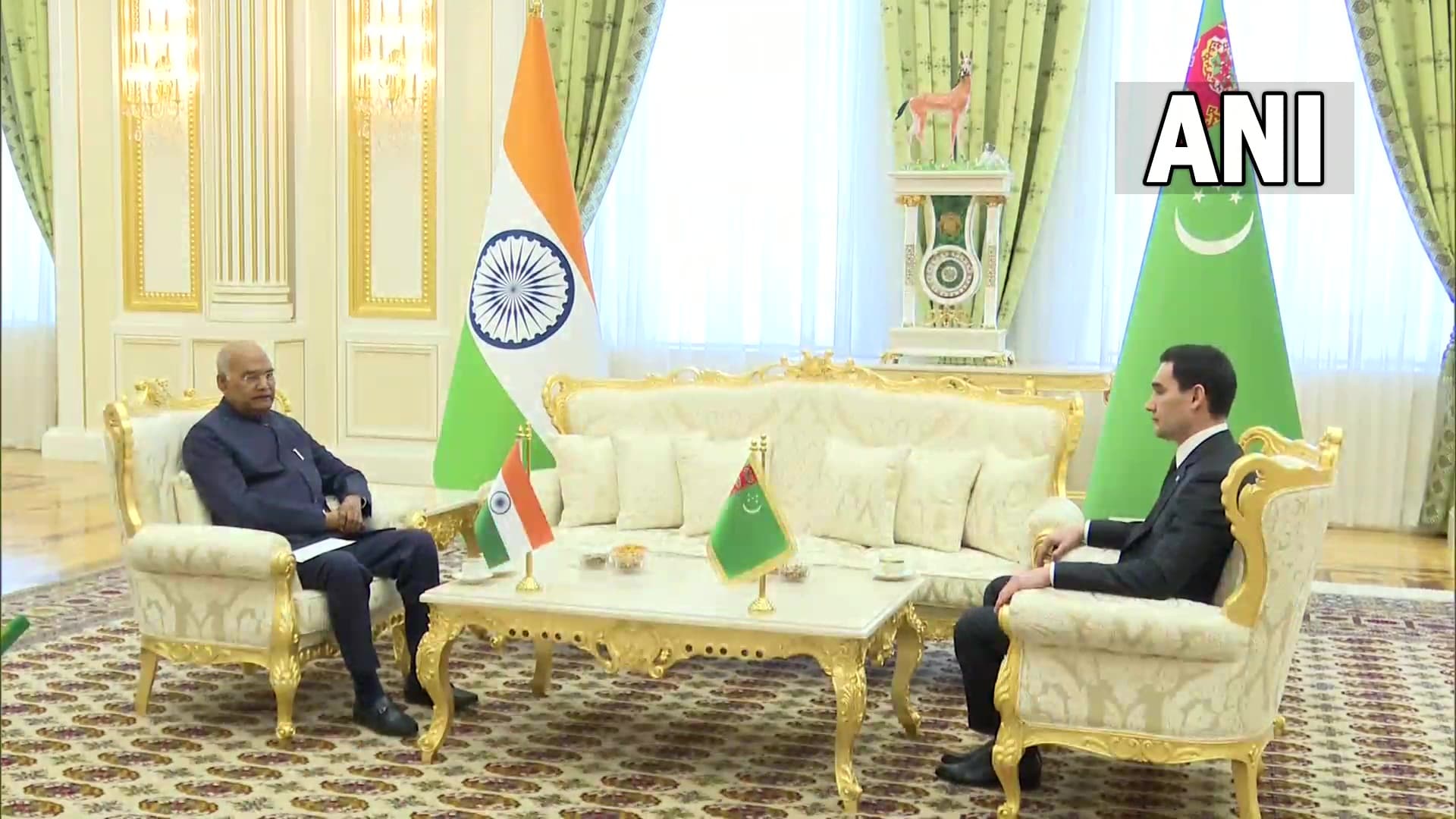 तुर्कमेनिस्तान में अपने समकक्ष से मिले राष्ट्रपति कोविंद, बहुआयामी साझेदारी बढ़ाने पर बनी सहमति