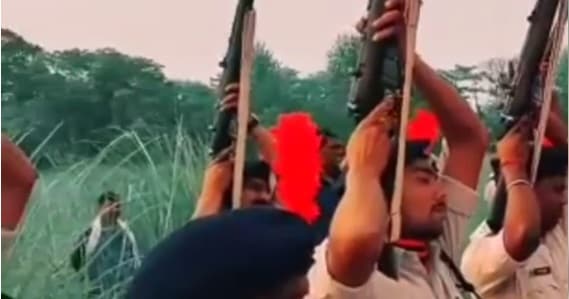 फिर धोखा दे गयी बिहार पुलिस की राइफल, गार्ड ऑफ ऑनर के दौरान ऐन वक्त पर हो गयी फुस्स