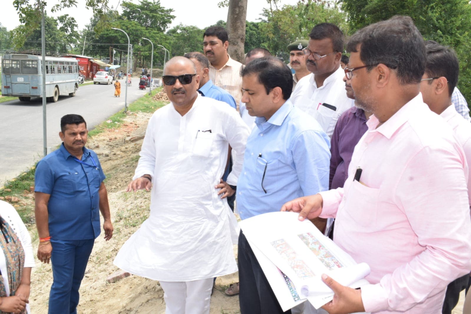 बाढ़ से सुरक्षित हुआ दरभंगा एयरपोर्ट, बोले संजय झा- बांध के स्लोप पर बनेगा मिथिला का आर्टवर्क