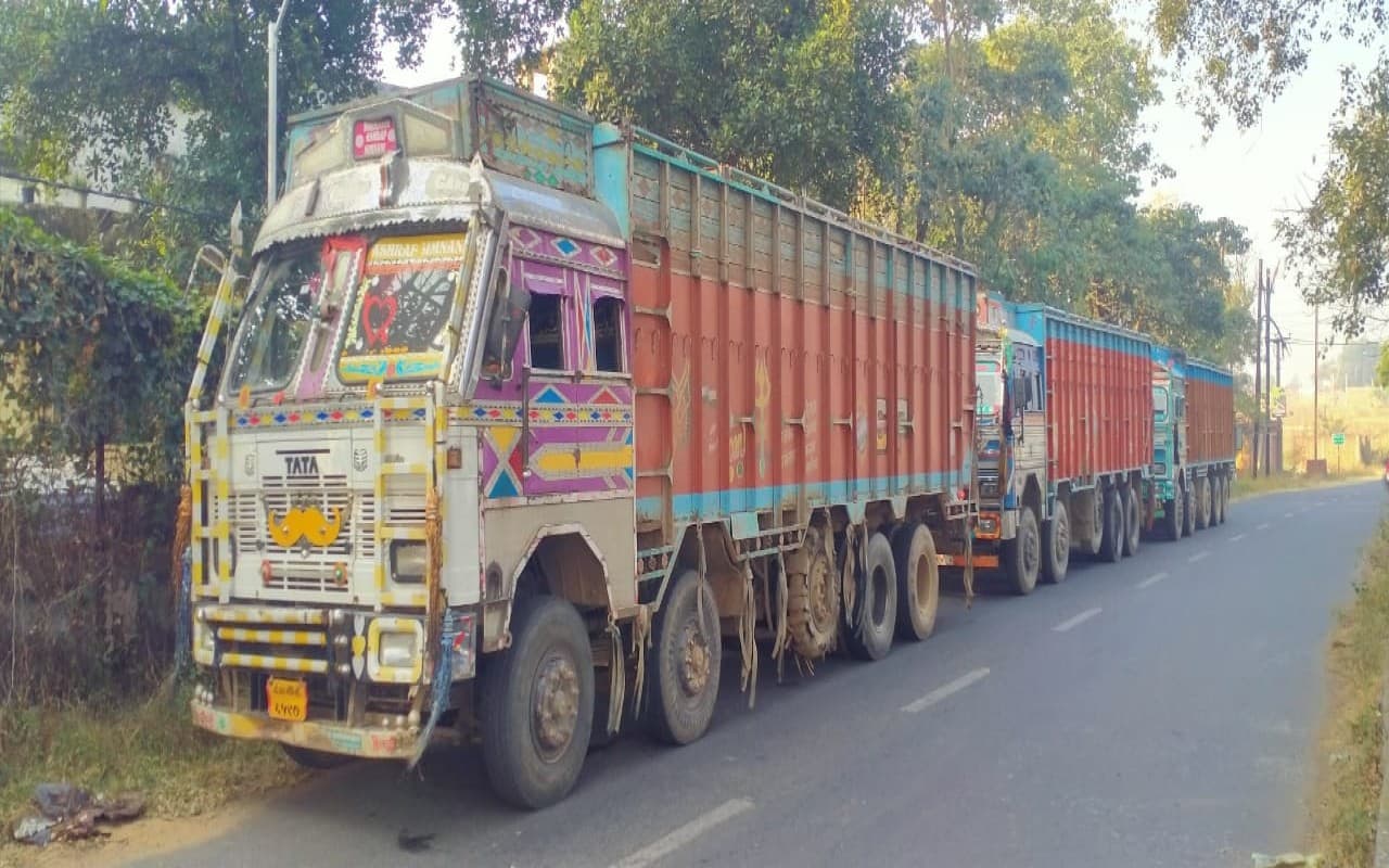 गिरिडीह में सौ से अधिक मवेशी लदा तीन ट्रक धराया, चालक समेत कई गिरफ्तार