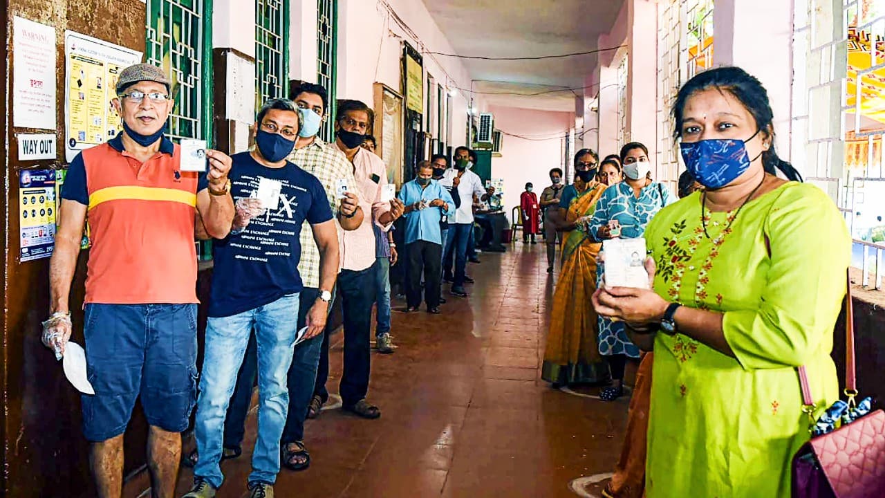 गोवा विधानसभा चुनाव में 78.94 फीसदी मतदान, सांखालिम सबसे ज्यादा 89.61% वोटिंग, बेनौलिम में सबसे कम
