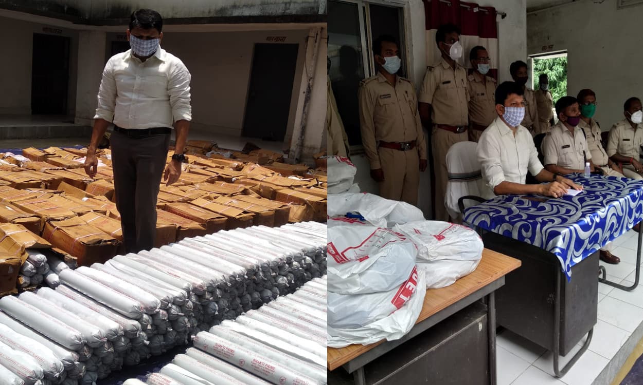 गोड्डा में 5800 किलो विस्फोटक सामग्री के साथ ट्रक जब्त, चालक फरार