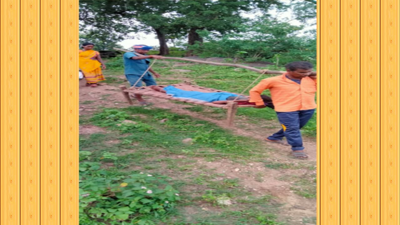 बोकारो के सिमराबेड़ा गांव में आज भी हैंड मेड एंबुलेंस पर है ग्रामीणों को भरोसा, सड़क नहीं होने से होती है परेशानी