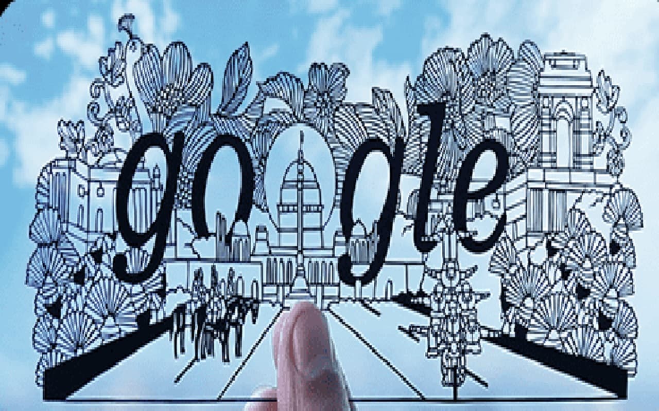 Republic Day 2023: Google ने Doodle बनाकर हैंड-कट पेपर कला को किया प्रदर्शित, ऐसे दी शुभकामनाएं