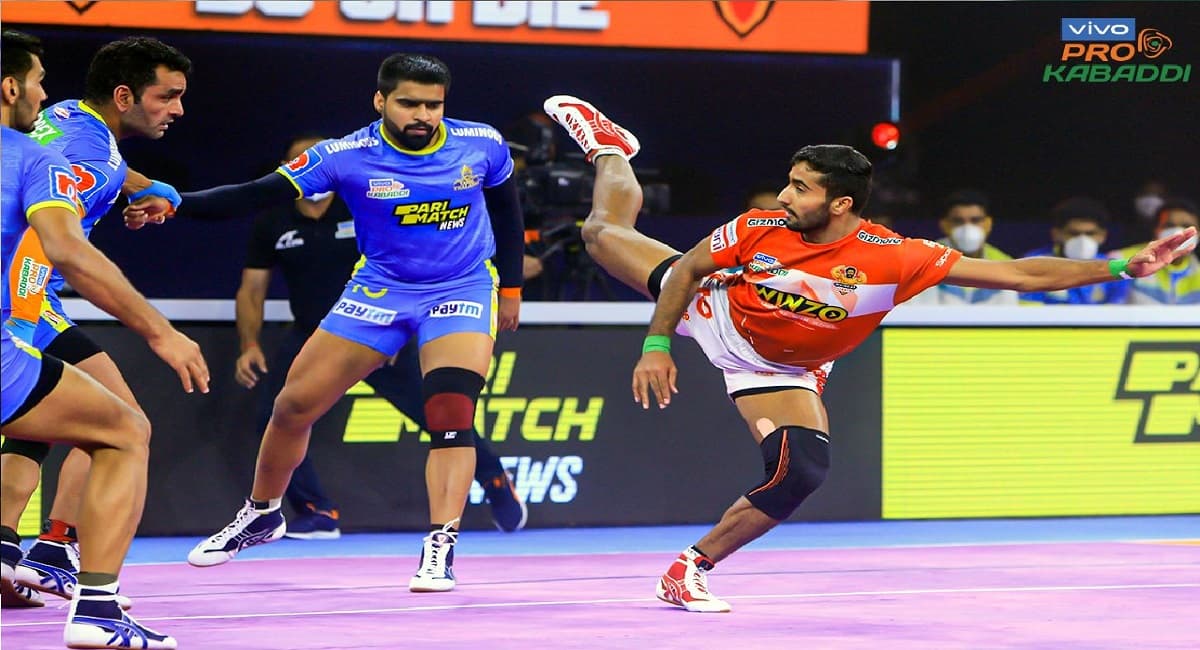 Pro Kabaddi League: गुजरात जायंट्स ने तमिल थलाइवा को 37-35 से हराया, महेंद्र राजपूत चमके