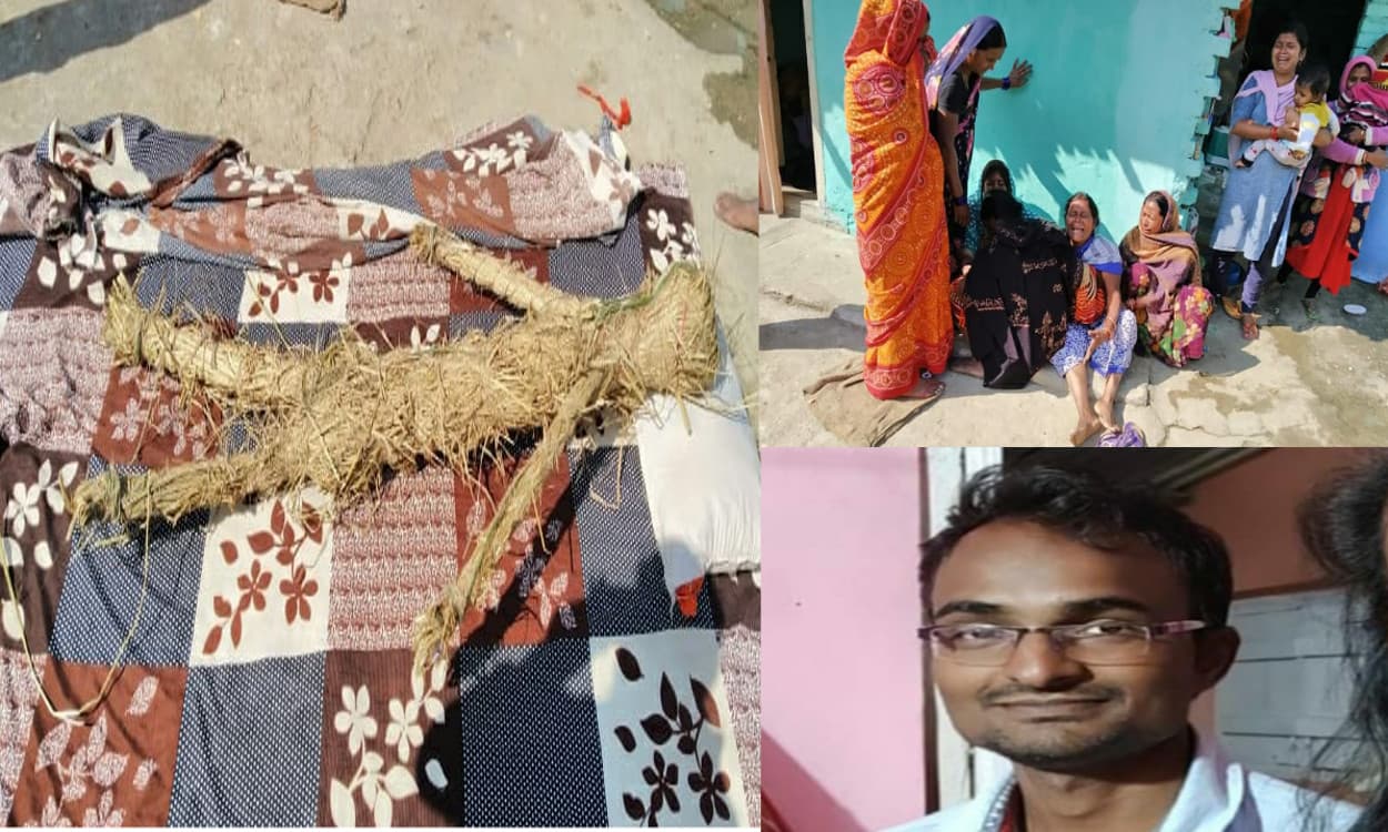 हीरादह नदी में डूबे सुमित गिरी का नहीं चला पता, परिजनों ने बेटे को मृत मान पुतला बनाकर किया अंतिम संस्कार