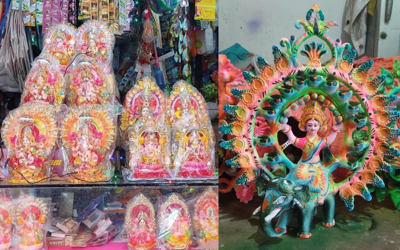 प्रकाश पर्व दीपावली में घर-घर विराजे लक्ष्मी-गणेश, बाजारों की बढ़ी रौनक, खरीदारी में जुटे लोग