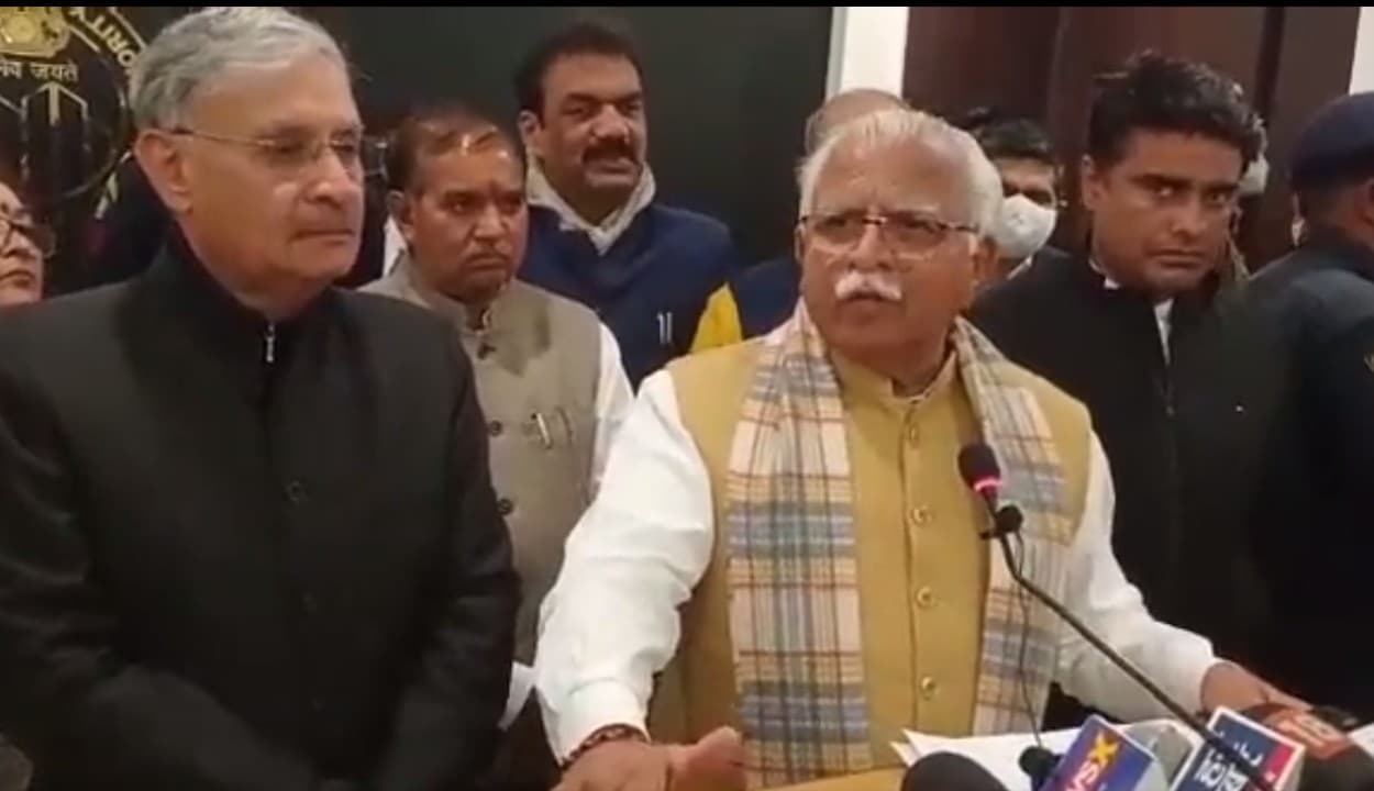 सीएम मनोहर लाल खट्टर ने किया ऐलान, खुले में नमाज को नहीं किया जाएगा कतई बर्दाश्त